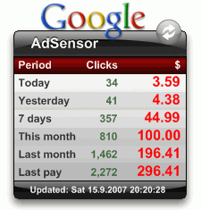 야후! 위젯 AdSensor