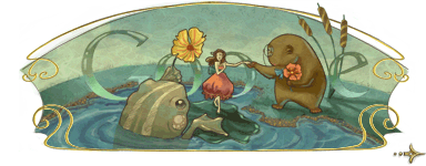 [Google Logo] 덴마크 동화작가 안데르센 탄생 205주년 기념