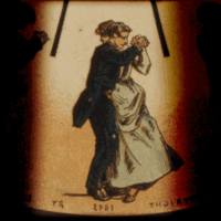 The phenakistoscope - a couple waltzing