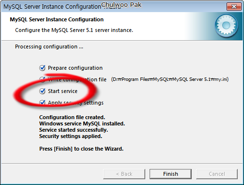 MySQL Server Instance Configuration Wizard