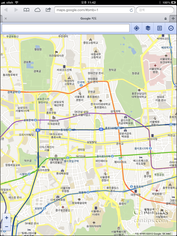 iOS 6 구글 지도