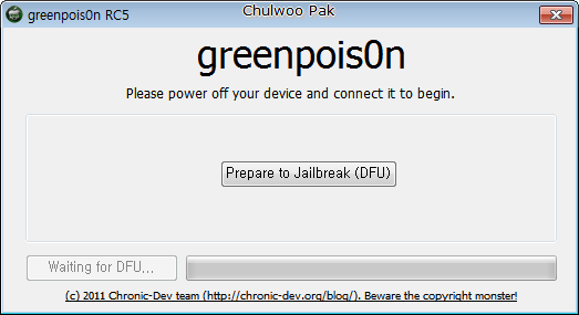 [greenpois0n RC5] Windows에서 iOS 4.2.1 탈옥하기