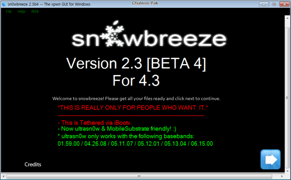 sn0wbreeze 2.3 Beta 4