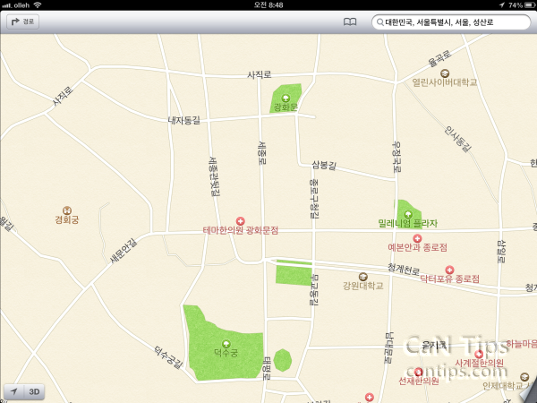 iOS 6 베타 3 지도