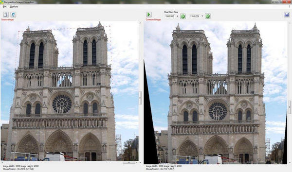 Perspective Image Correction