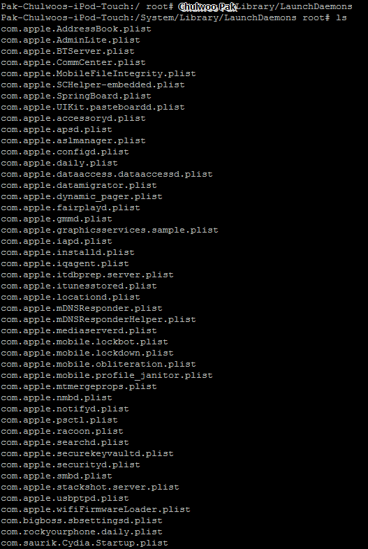 System/Library/LauchDaemons