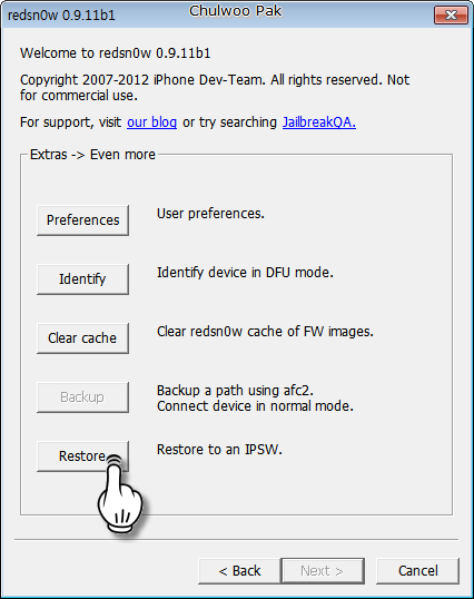 redsn0w 0.9.11b1