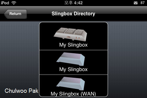 아이폰/아이팟 터치 SlingPlayer
