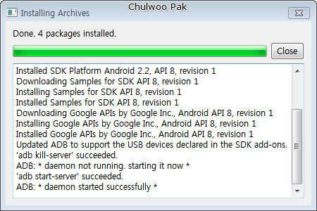 Android OS on Windows