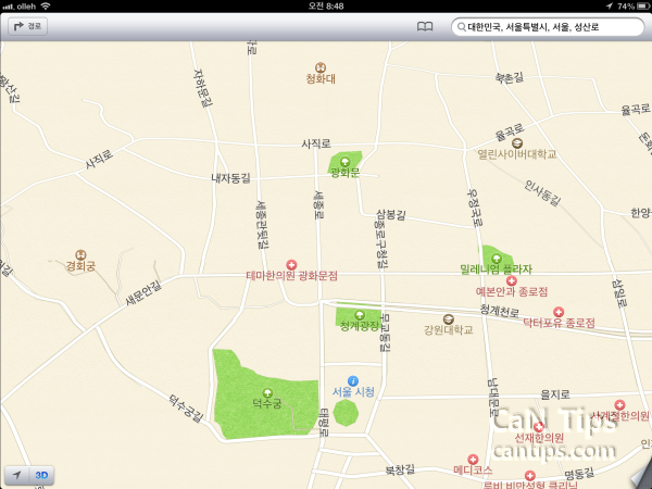 iOS 6 베타 3 지도