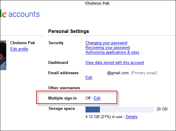 Google Accounts