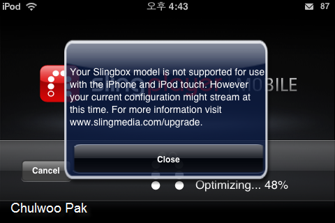 아이폰/아이팟 터치 SlingPlayer