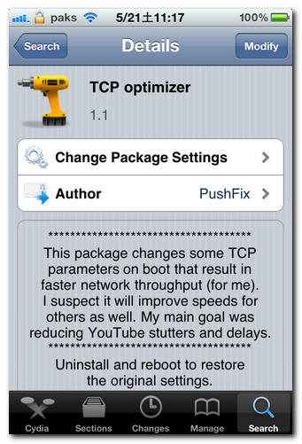 TCP optimizer