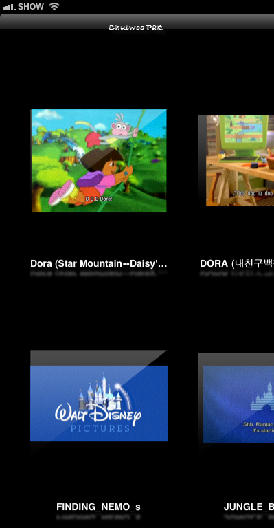 아이패드 비디오 앱 동영상 목록